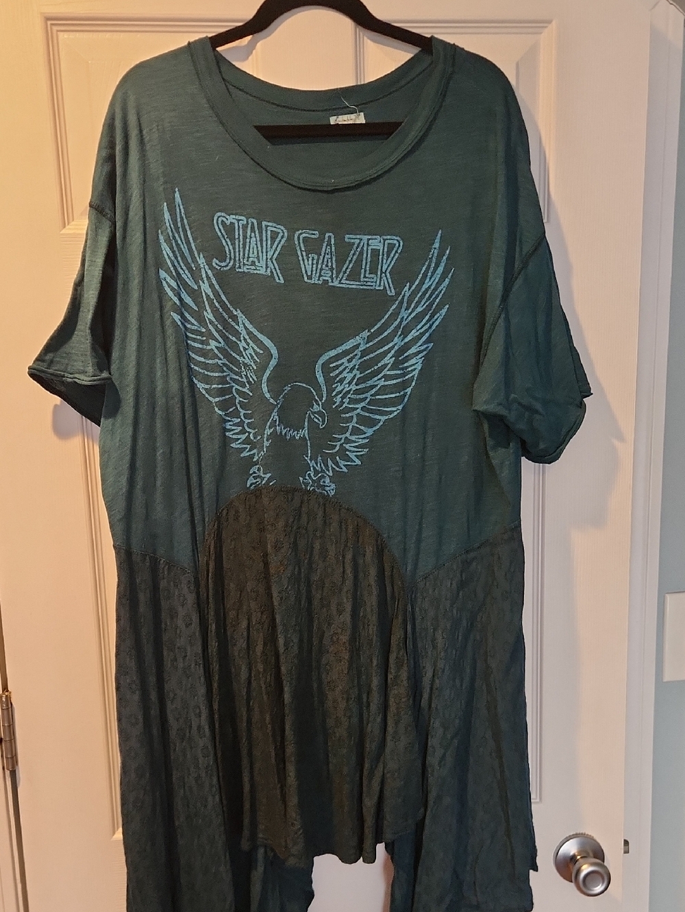 Free People Teal Green 'Star Gazer' Asymmetrical Dress